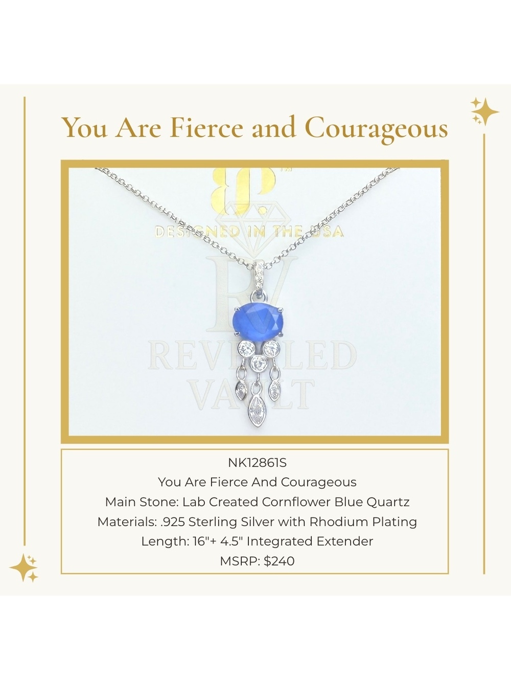 You Are Fierce And Courageous - Sterling Club